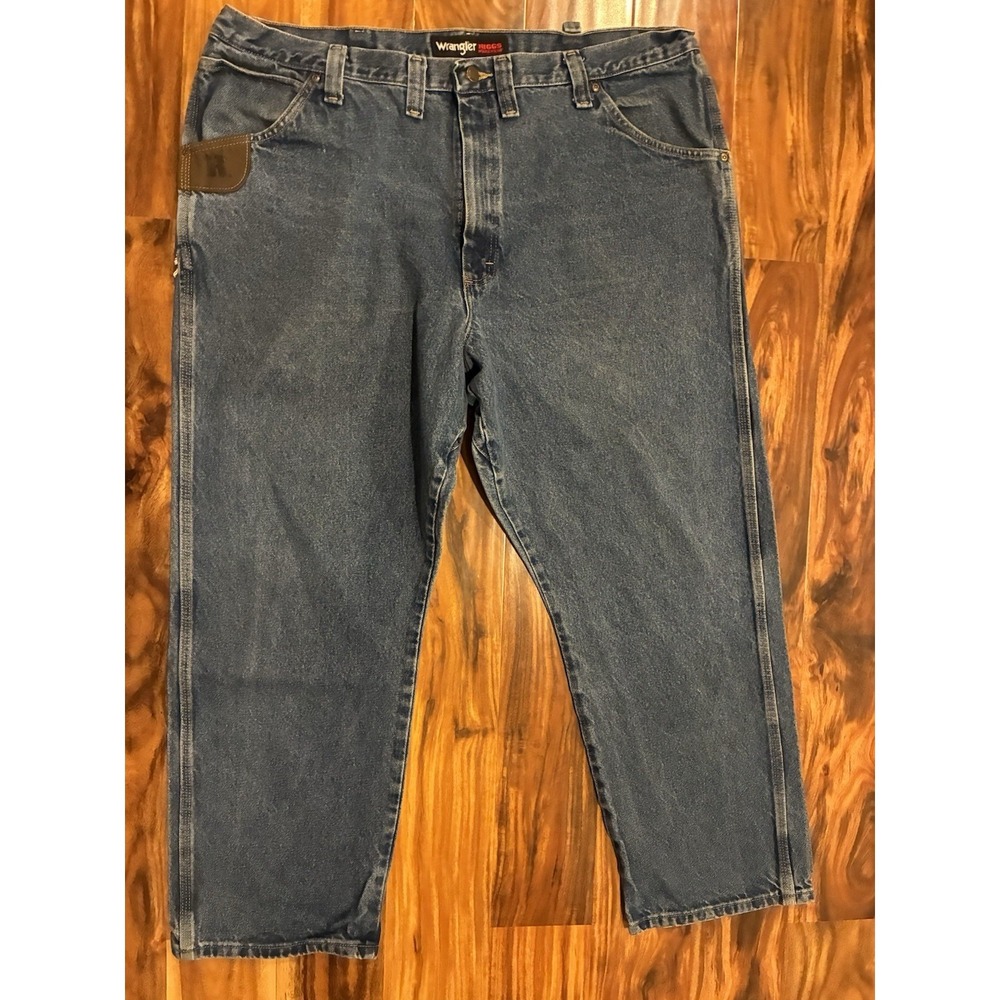Wrangler RIGGS Workwear Men's Relaxed Fit Utility Jeans Blue Denim Hammer Loop